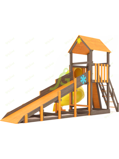 Всесезонная площадка IgraGrad С Tower с трубой SF
