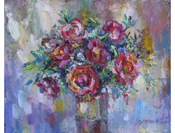 Картина Красные розы Круглова Ирина