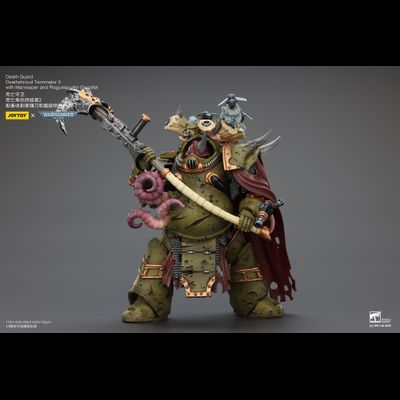 Терминатор Савана Смерти (Warhammer 40K) - КОЛЛЕКЦИОННАЯ ФИГУРКА 1/18 Death Guard Deathshroud Terminator 2 (JT02595) - JOYTOY