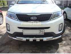 Защита переднего бампера G d60/60 для Kia Sorento (2013-2020)