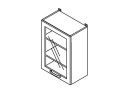 Кухонный Шкаф Равенна Стайл В50(В) Титан белый
