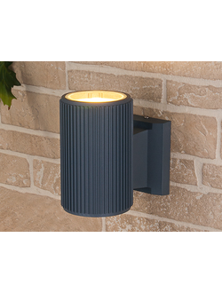 Уличный настенный светильник 1404 TECHNO серый