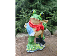 Лягушка с лопатой 47*26см    1,8кг   полистоун Россия  2579/012256*