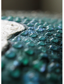 Круглые большие серьги с каплями "Сказки братьев Гримм"