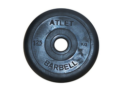 Диск обрезиненный MB Barbell Atlet, d=26мм, вес 1,25 кг