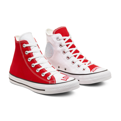 конверсы ол стар лав красно-белые