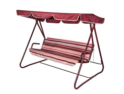 Качели садовые трехместные ламель Отдых