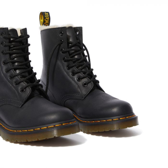 Ботинки Dr Martens 1460 Serena черные с мехом (36-46)