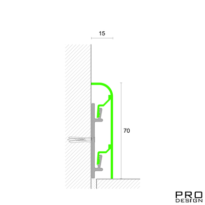 Заглушки из ПВХ для плинтуса Profilpas серия 97 пара