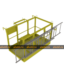 Люлька-площадка навешиваемая на полувагон, боковая ПНПБ