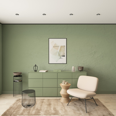 Точечный встраиваемый светильник FLAT DK2090-BK