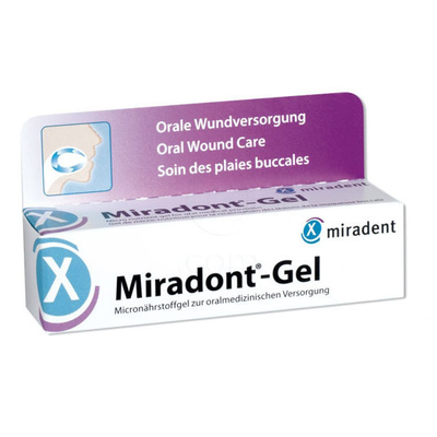 Гель противовоспалительный и болеутоляющий для слизистых тканей полости рта Miradont-Gel, Miradent, 15 мл.