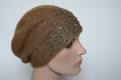 Итальянский вязаный берет для женщин Вицио фото