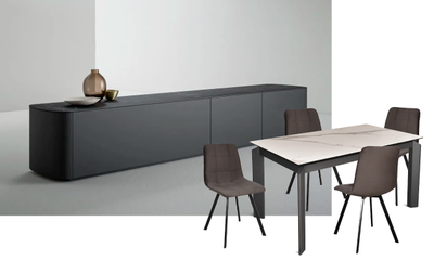 MARK черный/ керамика мрамор BIANCO LASA глянец 140(+40)x80