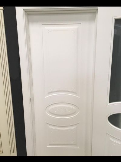 PORTE RICHI (Беларусь). АУРА, ГАБРИЭЛЛА (ЛЧ61-С2), ЭМАЛЬ БЕЛАЯ. СТЕКЛО СВЕТЛОЕ С ПЕСКОСТРУЙНОЙ ОБРАБОТКОЙ