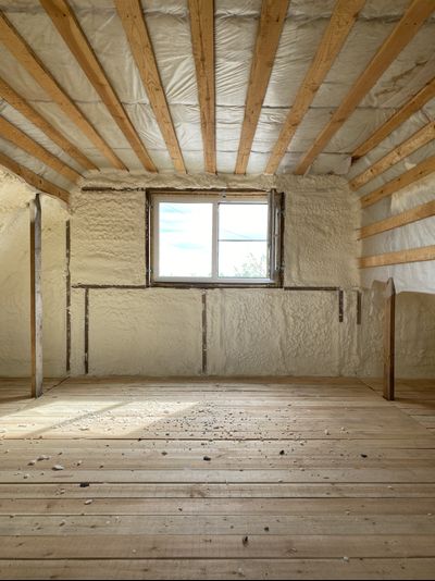 Утепление мансарды пенополиуретаном