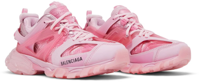 Balenciaga Track Trainers Clear Sole In Pink женские