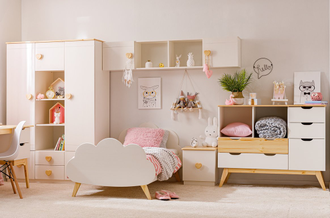 Комод ТК №22 на высоких ножках из массива сосны 122 х 45 х 98 см