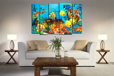 Модульная картина "Море в красках"