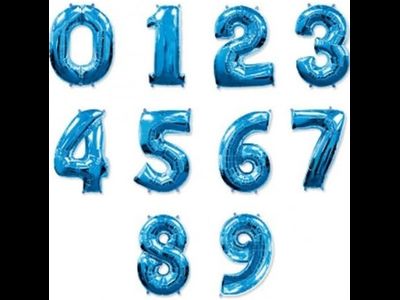 102 см Фольга цифра