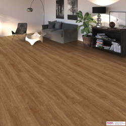 Декор ламината Haro Tritty 100 Дуб Элеганза Натур 541473 в интерьере гостиной