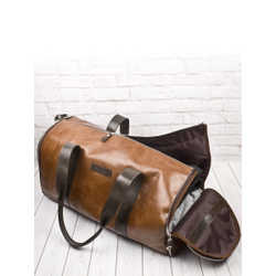 Кожаный портплед / дорожная сумка Torino Premium 
cog/brown (арт. 4037-03)