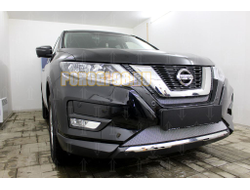 Защита радиатора Nissan X-Trail T32 2018- chrome низ
