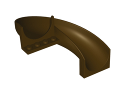 Slide Playground 7 x 12 x 8 1/3 Curved 180 degrees, Dark Brown (11267 / 6037775)