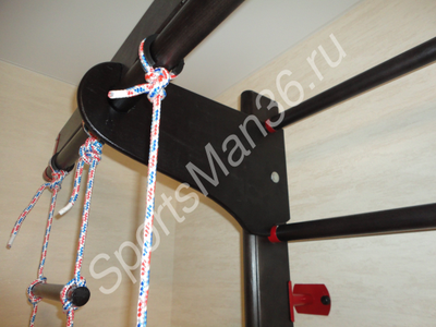 Спортивный комплекс KARUSSELL Bernhard Цвет дерева: венге, цвет металла: красный