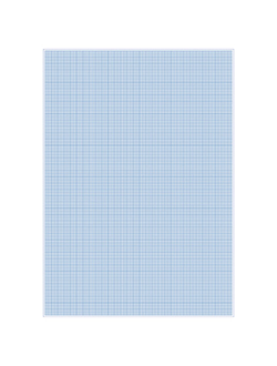Бумага масштабно-координатная (миллиметровая), папка, БОЛЬШОЙ ФОРМАТ А3, голубая, 20 листов, Лилия Холдинг, ПМ/А3, 5 штук