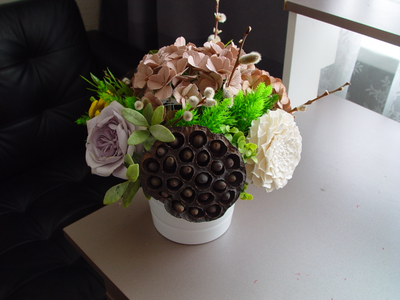 Букет из полимерной глины "Мирный"