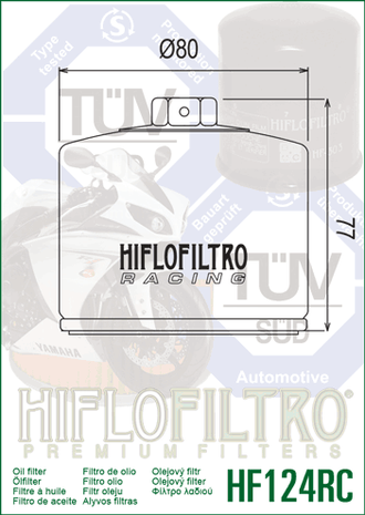 Масляный фильтр HIFLO FILTRO HF124RC для Kawasaki (16097-0009)