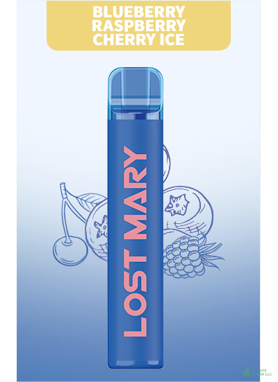 Одноразовая электронная сигарета LOST MARY CM1500, 2%, 4,8 мл, 850 мАч, 1500 затяжек (Blueberry Raspberry Cherry Ice)