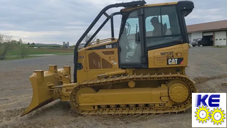 Стекло кузова левое верхнее глухое закаленное CAT D5K, D6K