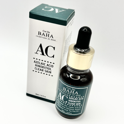 [Cos De Baha] Сыворотка с азелаиновой кислотой. Azelaic acid hinokitiol clear skin serum (AC), 30мл.