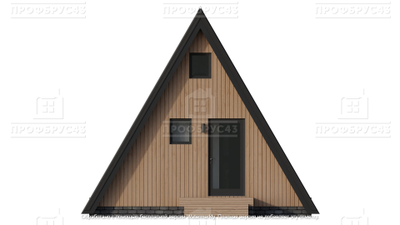 A-FRAME с террасой, 40 м2