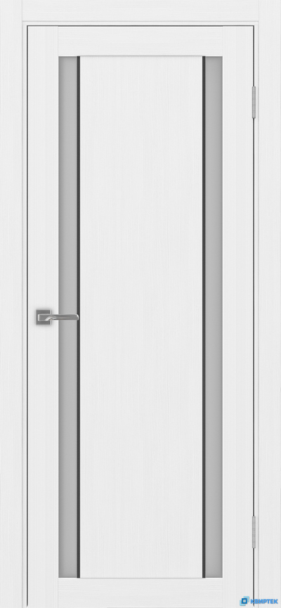 Дверь царговая экошпон Турин 522АПС.212 Белый лёд молдинг чёрный SB купить в Челябинске | КВИРТЕК