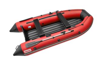 Моторная лодка Zefir 3300 LT НДНД (малокилевой) цвет красный с черным