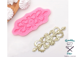 Молд Доляна «Лепнина 2», силикон, 13×5,5 см, цвет МИКС