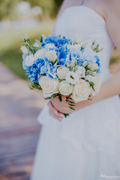 Букет невесты & Бутоньерка № 1358