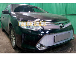 Защита радиатора Toyota Camry XV50/XV55 2015-2017 chrome верх PREMIUM