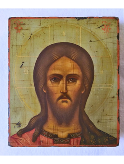 Господь Вседержитель (Спаситель). Рукописная икона 9х10,5см.