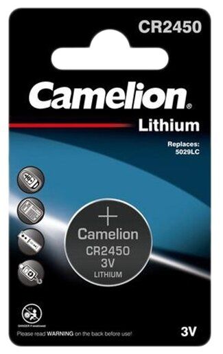 873999002207   Э/п Camelion CR2450  BL1, литиевый