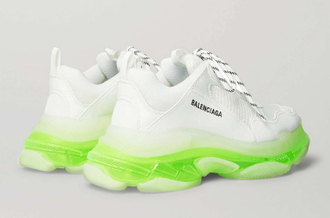 Balenciaga Triple S Sneaker Clear Sole White Fluo Yellow