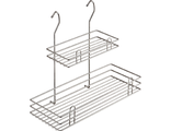 Полка двухъярусная &quot;MIX&quot; , 400х180х355 мм, хром, LE-510