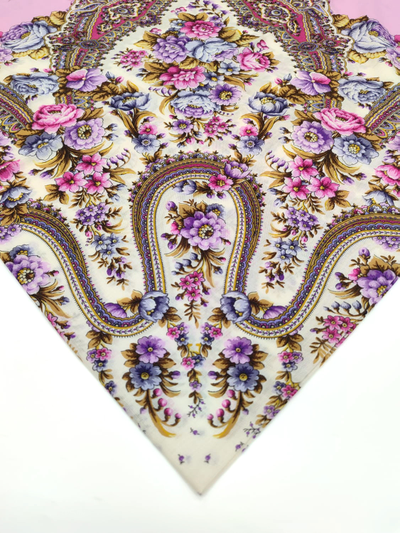 Павловопосадский платок Дни любви и цветов 2013-3