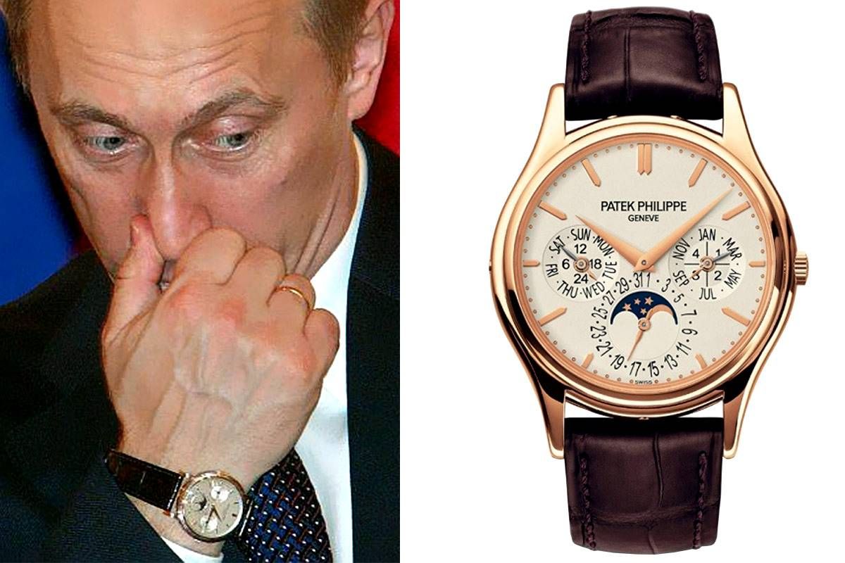 Путин в часах Patek Philippe Perpetual Calendar