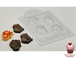 Форма пластик Премудрая сова, пятерка с плюсом мини