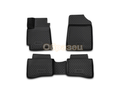 Коврики 3D в салон TOYOTA Land Cruiser 200, 11/2007-2012 4 шт. (полиуретан)