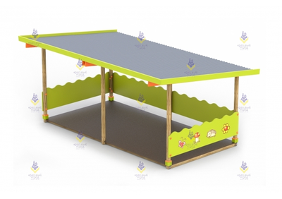 1348.2 Беседка большая тип-5 (зеленый)